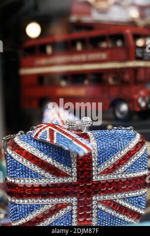 Union Jack leather purse - Red - British Fair