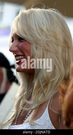 Brooke Hogan arrives at the Lincoln Theater for the Miami Vice East Coast Premiere. Miami Beach, FL 7/25/06 Stock Photo