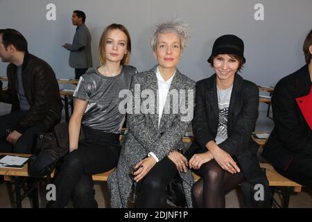 Diane Rouxel, Jeanne Added and Dinara Droukarova attending at the Agnes b show as a part of Paris Fashion Week Ready to Wear Spring/Summer 2017 on 04 October, 2016 in Paris, France. Photo by Jerome Domine/ABACAPRESS.COM Stock Photo
