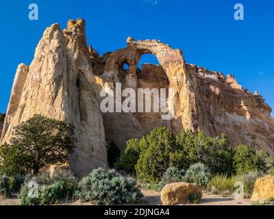 Grosvenor Arch, Cottonwood Wash Road 400, Grand Staircase-Escalante National Monument south of Cannonville, Utah. Stock Photo