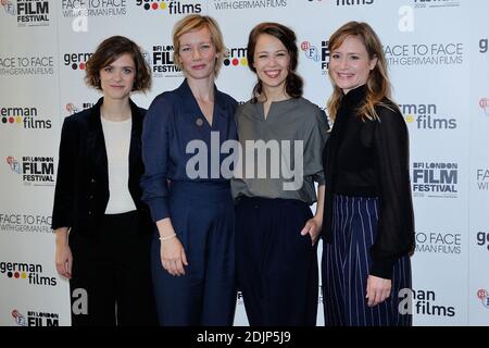 Liv Lisa Fries, Sandra Huller and Paula Beer attending the Face to Face ...