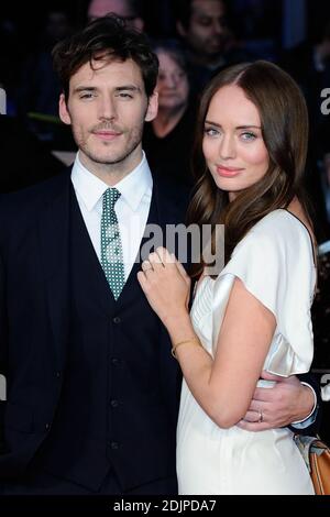 Laura Haddock and Sam Claflin attending the UK premiere of The UK ...