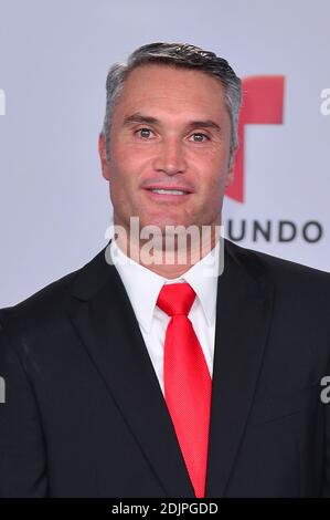 **File Photo** Telemundo Anchor Edgardo del Villar Has Passed Away After Brain Cancer Battle. MIAMI, FL - AUGUST 21: Edgardo Del villar arrives at Telemundo's Premios Tu Mundo Awards 2014 at American Airlines Arena on August 21, 2014 in Miami, Florida. Credit: MPI10/MediaPunch Stock Photo