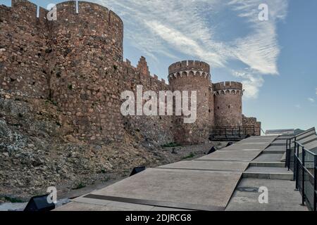 Castillo de Onda fortification declared a Historic-Artistic Site and Asset of cultural interest. Muslim in the 10th century, Castellon, Spain Stock Photo