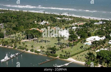 Aerial views of $22m luxury compound belonging to golf star Greg Norman ...