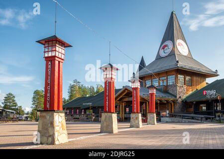 Santa Claus Office at Santa Village near Rovaniemi, Finland. Stock Photo