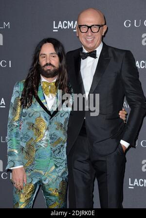 Alessandro Michele and Marco Bizzarri attend the 2016 LACMA Art