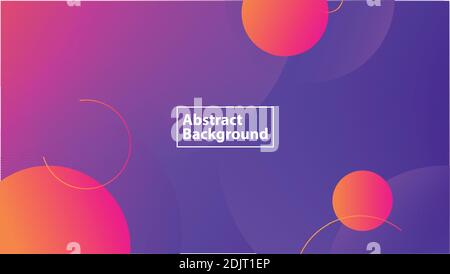 Minimal geometric abstract background. Dynamic shapes composition. Stock Vector