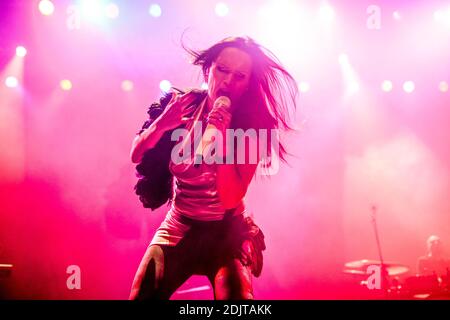 Tarja Turunen performing live in Lyon, France on November 8, 2016. Photo by Julien Reynaud/APS-Medias/ABACAPRESS.COM Stock Photo