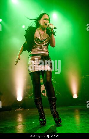 Tarja Turunen performing live in Lyon, France on November 8, 2016. Photo by Julien Reynaud/APS-Medias/ABACAPRESS.COM Stock Photo