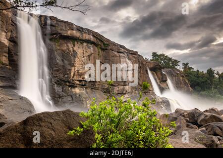 Athirappilly waterfalls in Kerala, India Stock Photo