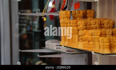 Ashoka statues in an indian shop Stock Photo