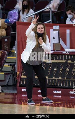 UCLA head coach Cori Close watches against Southern California during ...