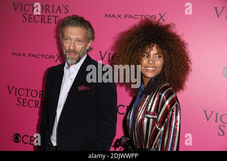 EDITORIAL USE ONLY. Vincent Cassel and his girlfriend Tina Kunakey arriving at the Victoria’s Secret Fashion Show at the Grand Palais on November 30, 2016 in Paris, France. Photo by Marechal/Domine/Zabulon/ABACAPRESS.COM Stock Photo