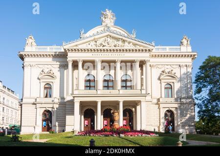 Brno (Brünn), Mahen Theatre (Mahenovo divadlo) - National Theatre in Old Town, Jihomoravsky, Südmähren, South Moravia, Czech Stock Photo