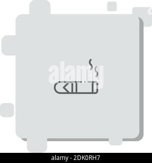 cigar vector icon modern simple vector illustration. Stock Vector