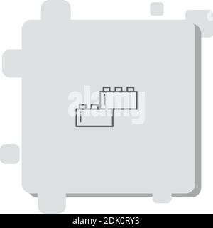 bricks vector icon modern simple vector illustration Stock Vector