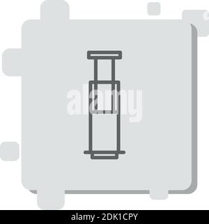 aeropress vector icon modern simple vector illustration. Stock Vector