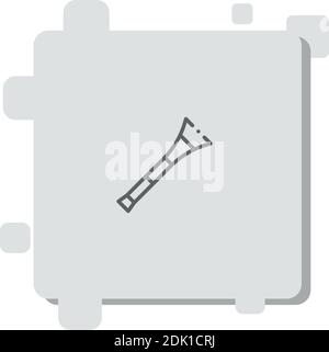 didgeridoo vector icon modern simple vector illustration Stock Vector