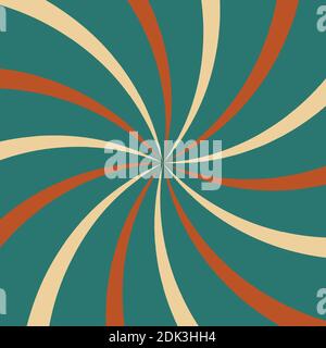 An abstract retro swirl background image. Stock Vector