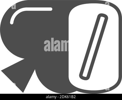 Number zero logo combined with spade icon design vector Stock Vector