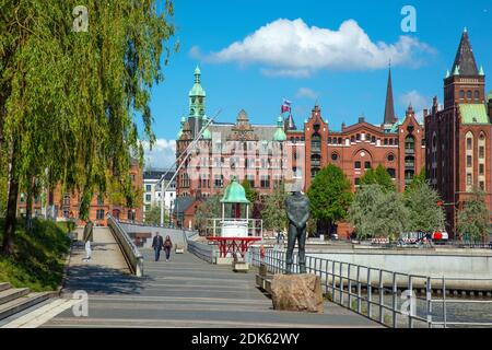 Deutschland, Hansestadt Hamburg. Hamburger Hafen. Historische Speicherstadt. Stock Photo