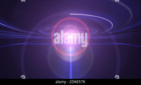 dance ray light floor future, abstract 3d illustrator render Stock Photo