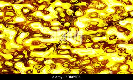 gold ink abstract liquid background texture illustration Stock Photo