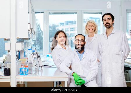 Scientists in laboratory Stock Photo