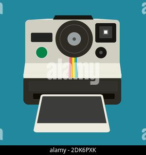 polaroid instant camera vector illustration Stock Vector