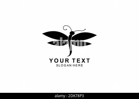 dragonfly Logo Symbol design inspiration Stock Vector