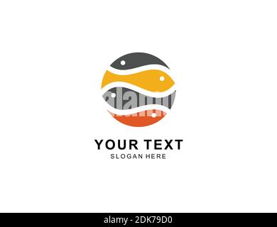 fish Logo icon symbol Design inspiration Stock Vector