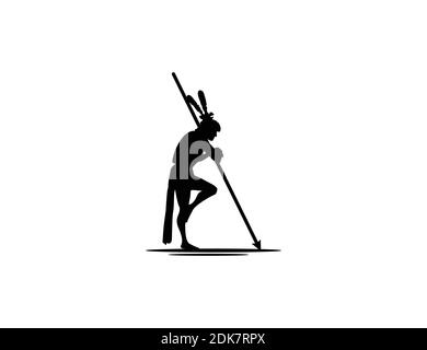 Native American Indian Man,Traditional Ethnic Stock Vector