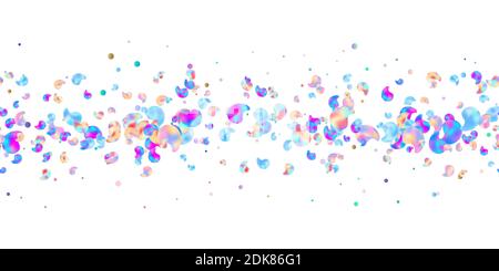 Hologram liquid plastic. Seamless pattern modern graphic gradient amoeba in liquid style. Iridescent Futuristic Blob. Template for trendy design of po Stock Vector
