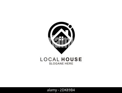 simple icon local house Logo Template Design inspiration Stock Vector