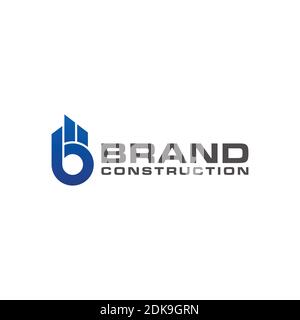 symbol letter B brand logo real estate Stock Vector