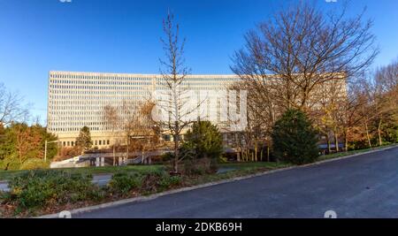 Geneva, Switzerland - December 7: Headquarters of the International Labour Office Stock Photo