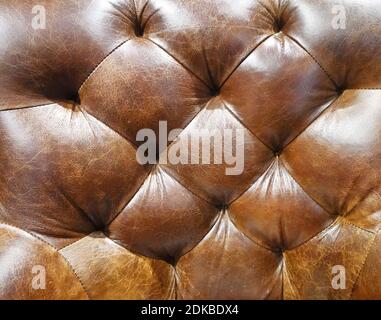 Brown leather background Stock Photo