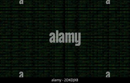 Motion blur binary code over dark background. Stock Vector