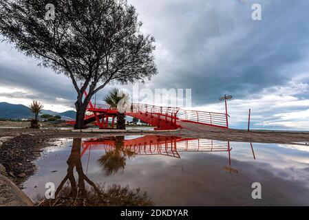 Barış Manço Bridge,Urban Forest-İnciralti / İZMİR Stock Photo