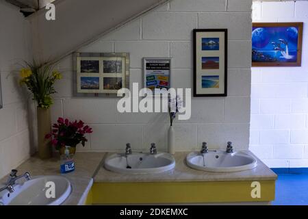 An interior view of the gents toilets at the ground before Marine play Hyde United in an FA Trophy first round tie at the Marine Travel Arena, formerly known as Rossett Park, in Crosby. Due to coronavirus regulations which had suspended league games, the Merseysiders’ only fixtures were in cup competitions, including their forthcoming tie against Tottenham Hotspur in the FA Cup third round. Marine won the game by 1-0, watched by a permitted capacity of 400, with the visitors having two men sent off in the second half.