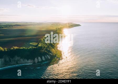 Germany, Mecklenburg-Western Pomerania, Baltic Sea, coast, Ruegen island, Wittow, Cape Arkona, sunset Stock Photo