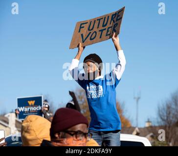 Atlanta, GA, USA. 14th Dec, 2020. DAVID PERDUE, Republican incumbent ...