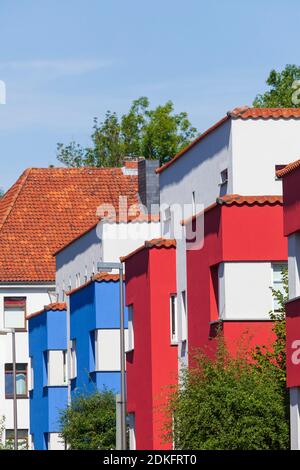 Settlement of the Italian garden in the Bauhaus style, architect Otto Haesler, Celle, Lower Saxony, Germany, Europe Stock Photo