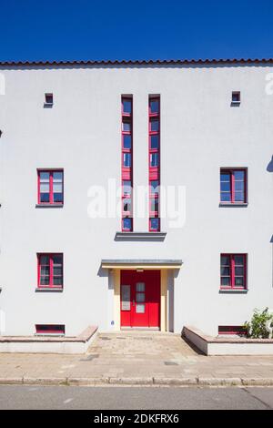 Settlement of the Italian garden in the Bauhaus style, architect Otto Haesler, Celle, Lower Saxony, Germany, Europe Stock Photo