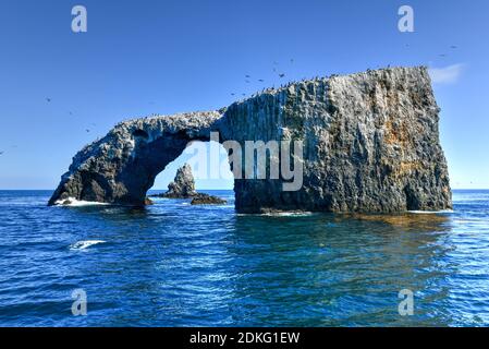 Arch Rock on Anacapa Island, Channel Islands National Park, California. Stock Photo