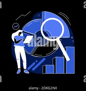 Competitive analysis abstract concept vector illustration. Stock Vector