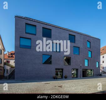 Rottenburg am Neckar, modern architecture, city library in the old town Stock Photo