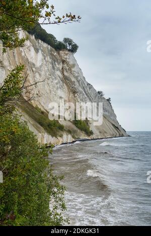 Baltic Sea, Danish peninsula Møns Klint, steep coast, chalk cliffs Stock Photo