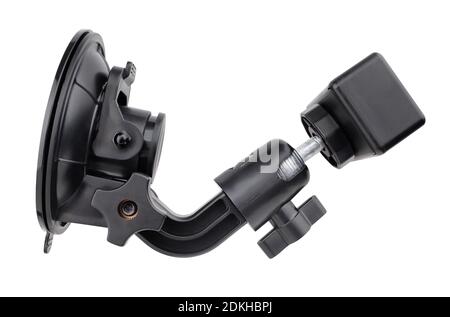 smartphone suction cup mount isolated on white Stock Photo